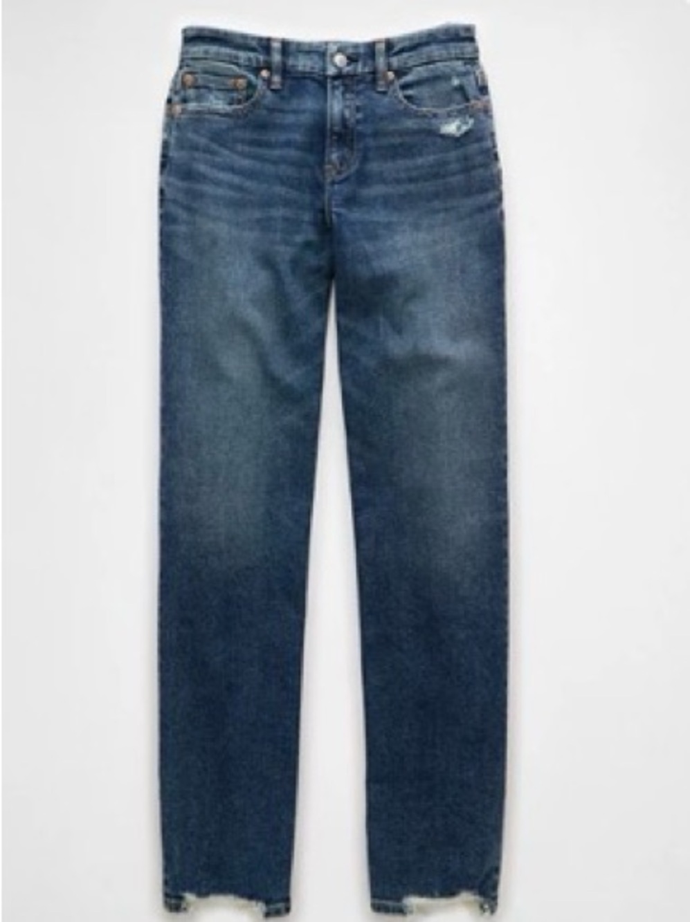 AE High-Rise Straight Jeans in Blue Lion |Size 6 Regular